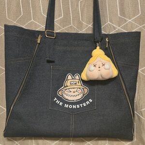 The Monsters Fall In Wild Denim Apron Bag